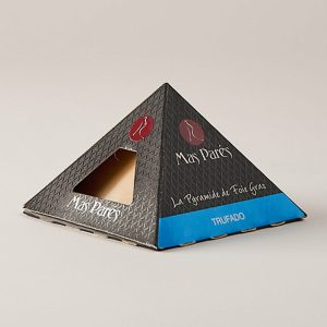 Pirámide de bloc de foie gras de pato trufado