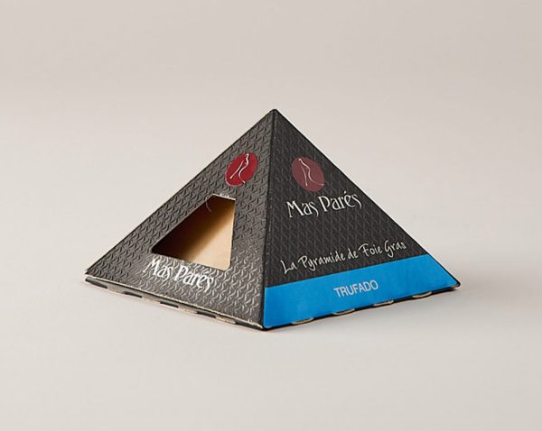 Pirámide de bloc de foie gras de pato trufado